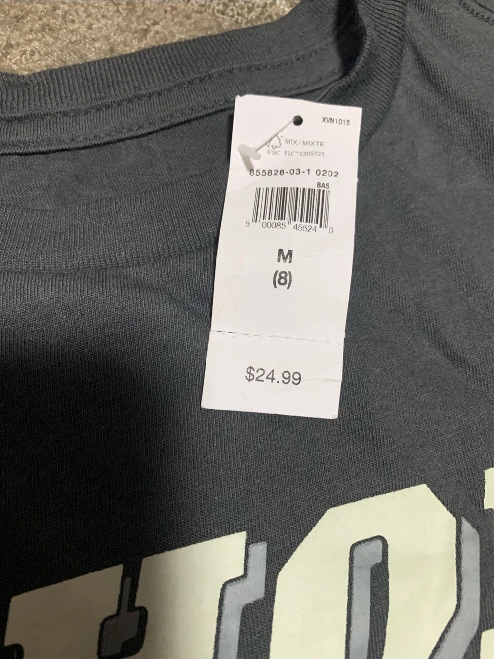 Gap Kids Marvel Thor Graphic T-Shirt Charcoal Gray Boys Size Medium M 8 NWT